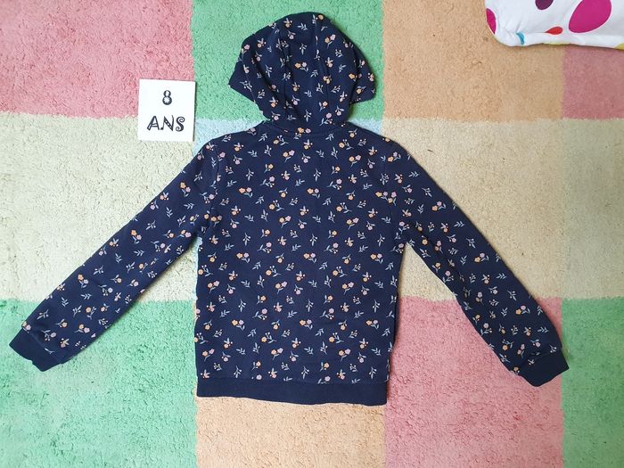 Veste zip a capuche mi-saison fille - 8 ans - kiabi - TBE - photo numéro 7