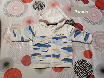 Sweat zippé 👦 Timberland taille 9 mois