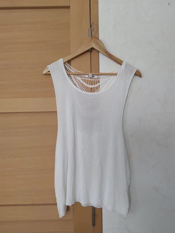 Débardeur écru dos dentelle