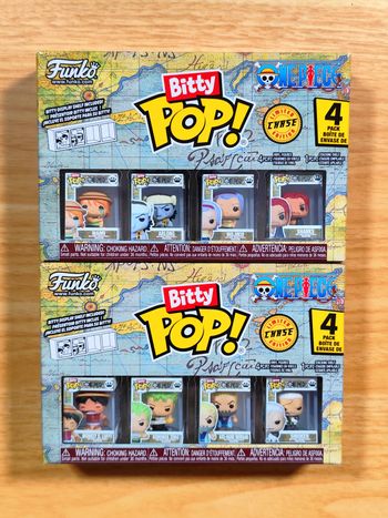 Lot 2 Boîtes Bitty Pop! One Piece - 8 Figurines dont 2 CHASE