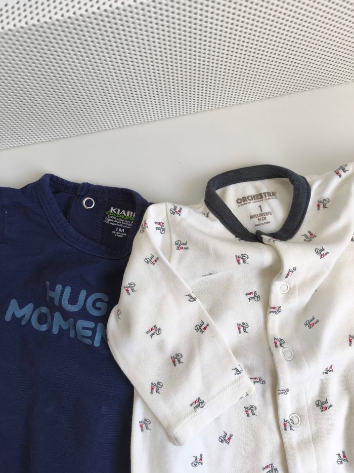 Lot de 2 pyjamas 1 mois - photo numéro 2