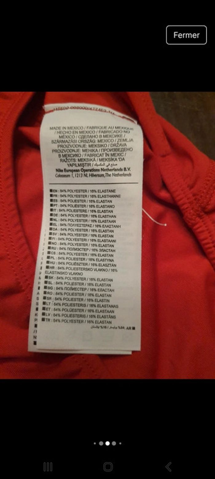 Short de course Nike rouge femme XS neuf - photo numéro 5
