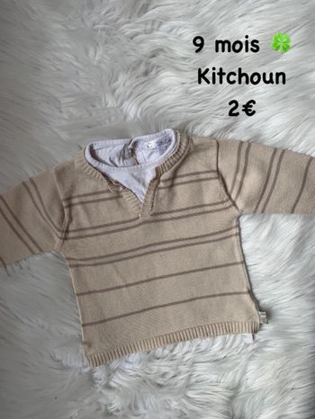Sweat 🍀 9 mois 🍀 Kitchoun