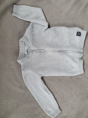 Gilet gris maille