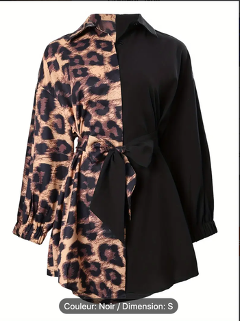 Neuf Robe  imprimée léopard Taille S