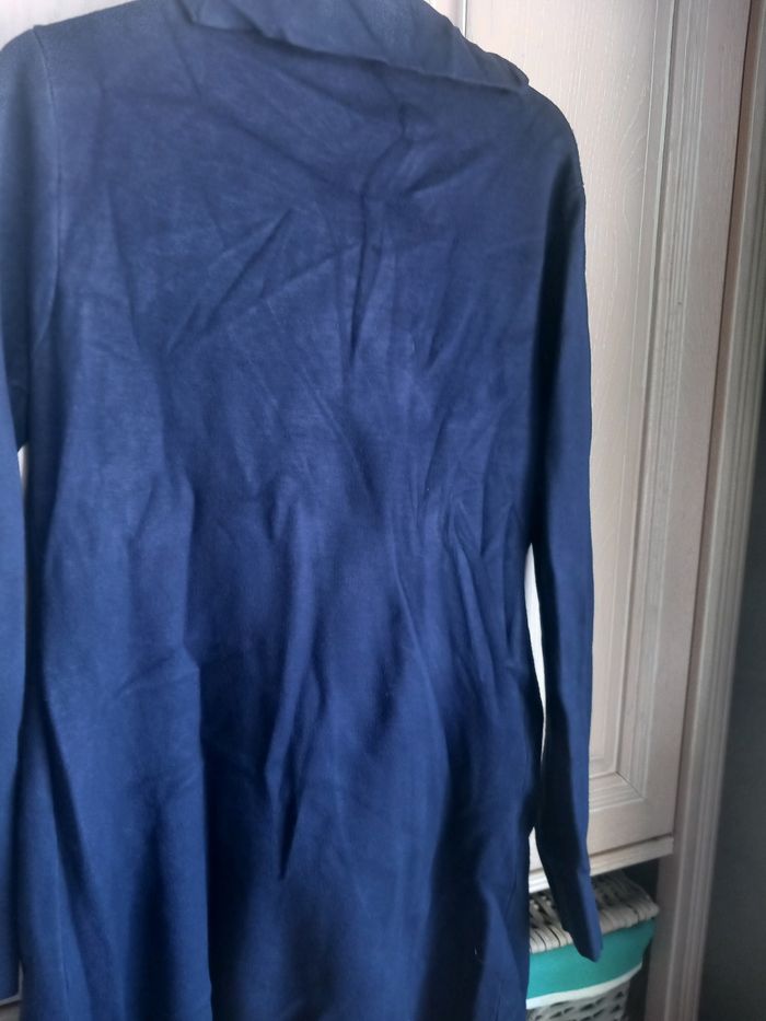 Gilet long bleu marine - photo numéro 8