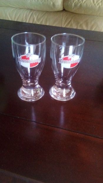 lot de 2 verres kronenbourg