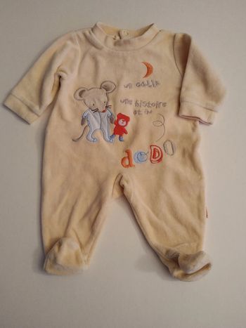 pyjama jaune fille garcon mixte absorba 1 mois