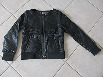 Veste simili cuir noire fille Orchestra – 12 ans