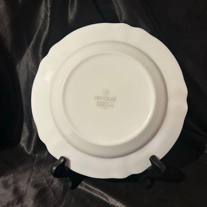 Lot de 6 assiettes à soupe vintage Arcopal bambou - photo numéro 3