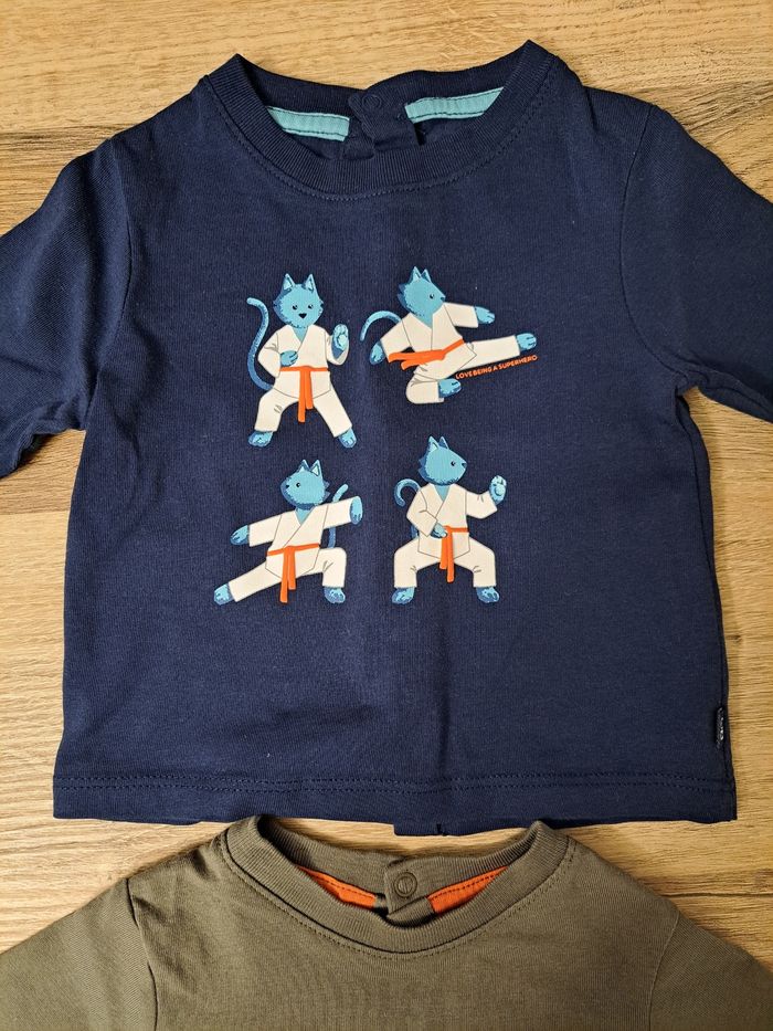 2 hauts 3 mois Obaïbi Okaïdi neufs sans étiquette - photo numéro 3