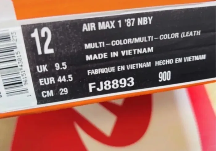 Nike Air Max 1 NBY Nike By You 2023 Black Red - photo numéro 7