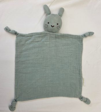 Doudou Lapin plat lange vert- Vertbaudet