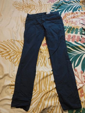 Pantalon femme only taille 36 bleu marine