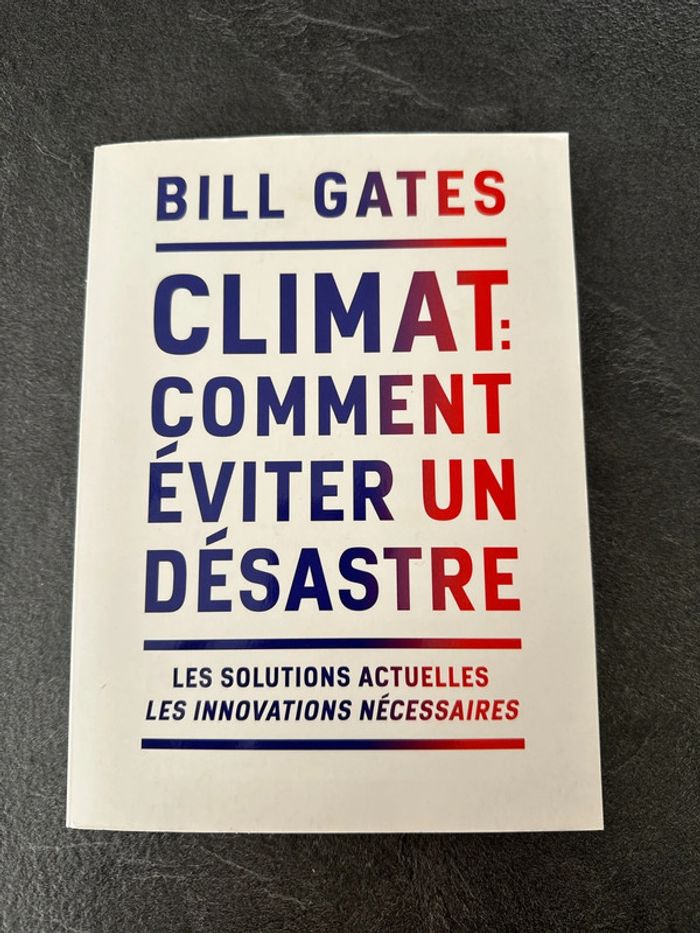 Livre - Bill Gates - Climat : comment éviter un désastre