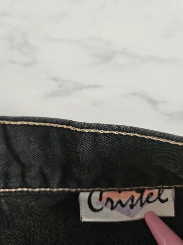 Cristel pantalon gris style baggy taille L - photo numéro 4