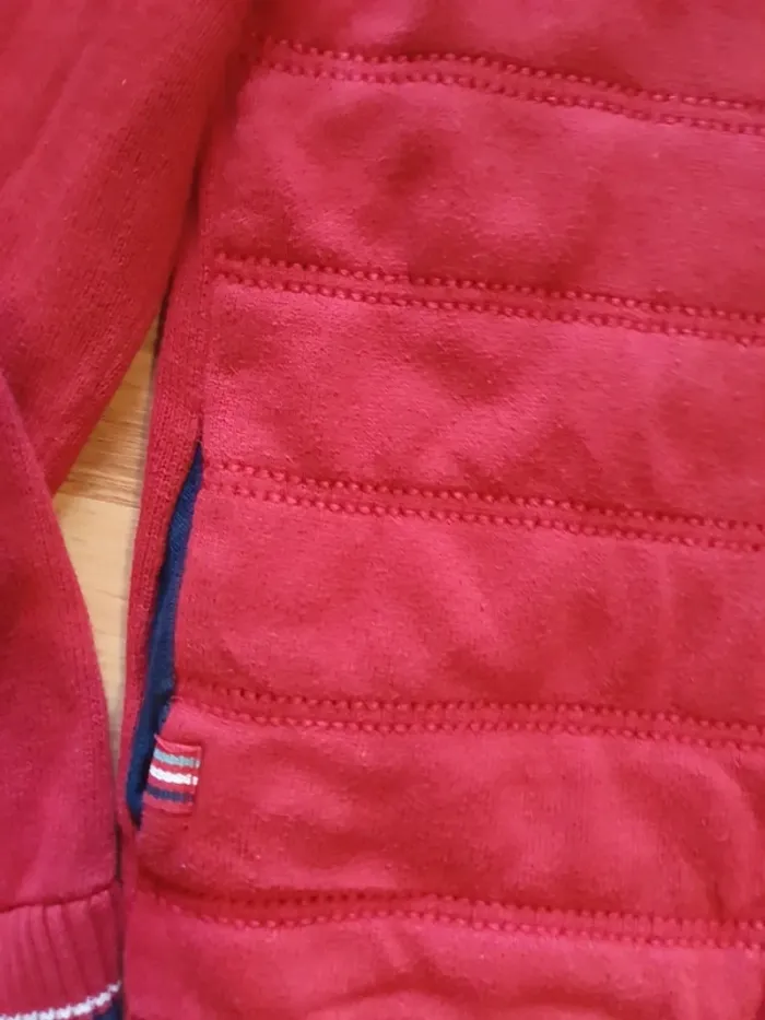 gilet matelassé rouge 8 ans - photo numéro 2