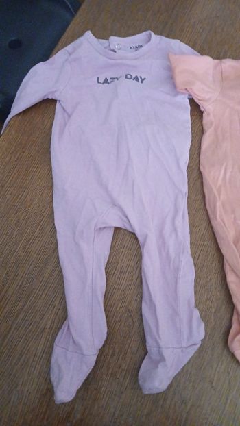 Lot pyjamas fin bébé fille 3mois