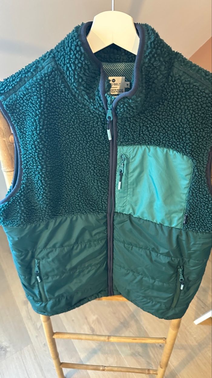 💜 Veste sans manches vert émeraude effet moutons billybelt taille M neuf 💜 - photo numéro 4