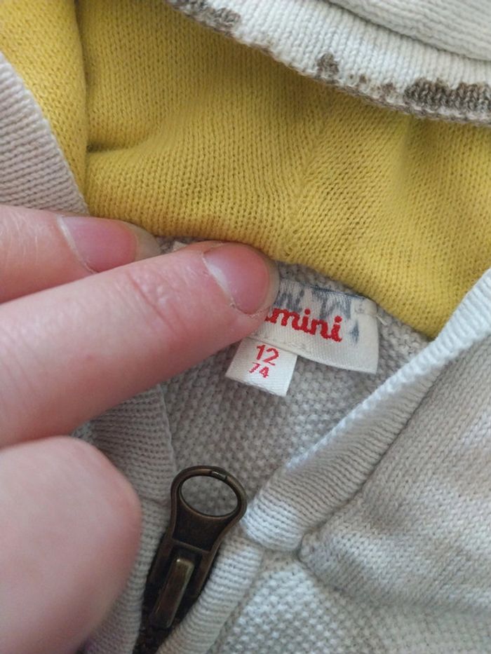 Veste à capuche catimini 12 mois - photo numéro 4