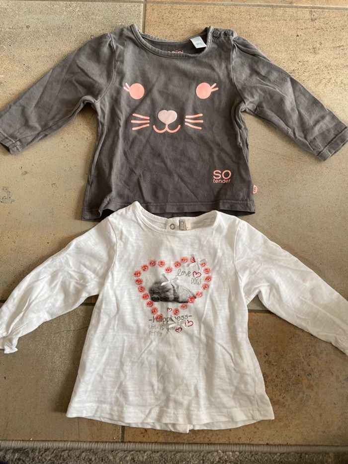 Lot t shirts 6 mois
