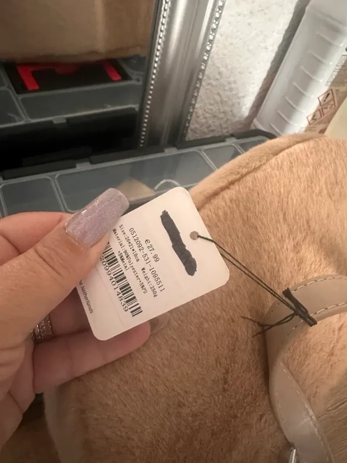 Sac à main épaule beige en fausse fourrure – tendance - photo numéro 2