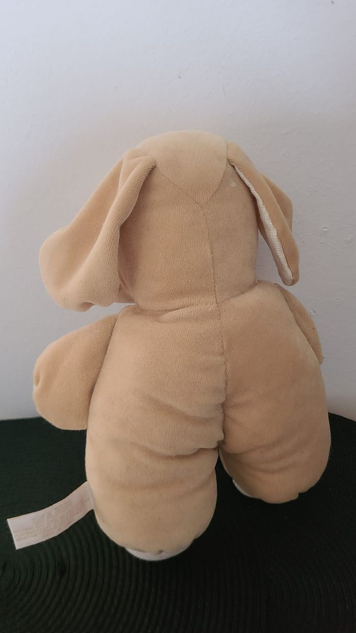 Doudou chien beige blanc TIAMO COLLECTION - photo numéro 3