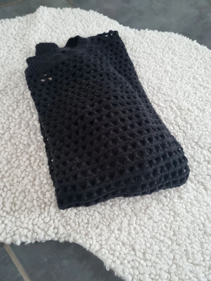 Pull haut tee shirt 3 XL noir ajouré  état neuf HM - photo numéro 10