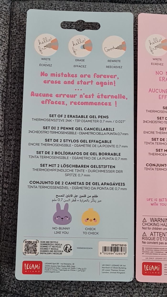 Legami Saint Valentin 2026 Oiseaux Inséparables Amoureux + Pâques 2025 Lapin Poussin = 2 Sets Neufs - photo numéro 6