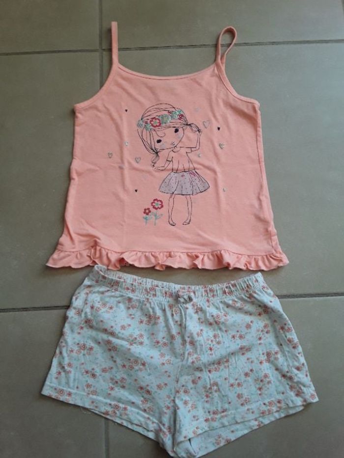 Pyjama short fille ans LA HALLE TBE Achat occasion Pyjamas