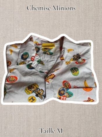 Chemise manches courtes - Minions - De chez Celio - Neuf - Taille M