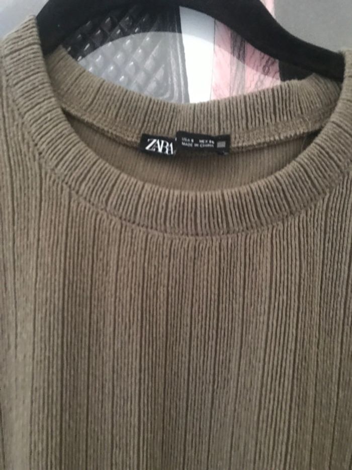 Top court manches longues resserré Zara S - photo numéro 5