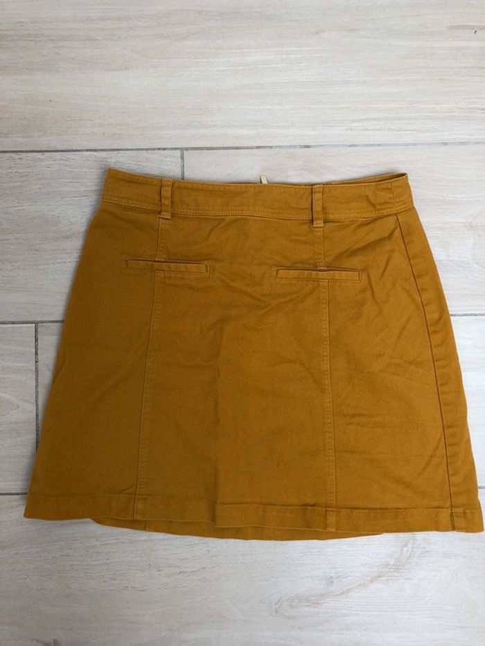 Jupe camaïeu moutarde