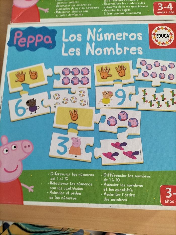 Lot de 2 jeux d'apprentissage Pegga  les nombres et les couleurs - photo numéro 5