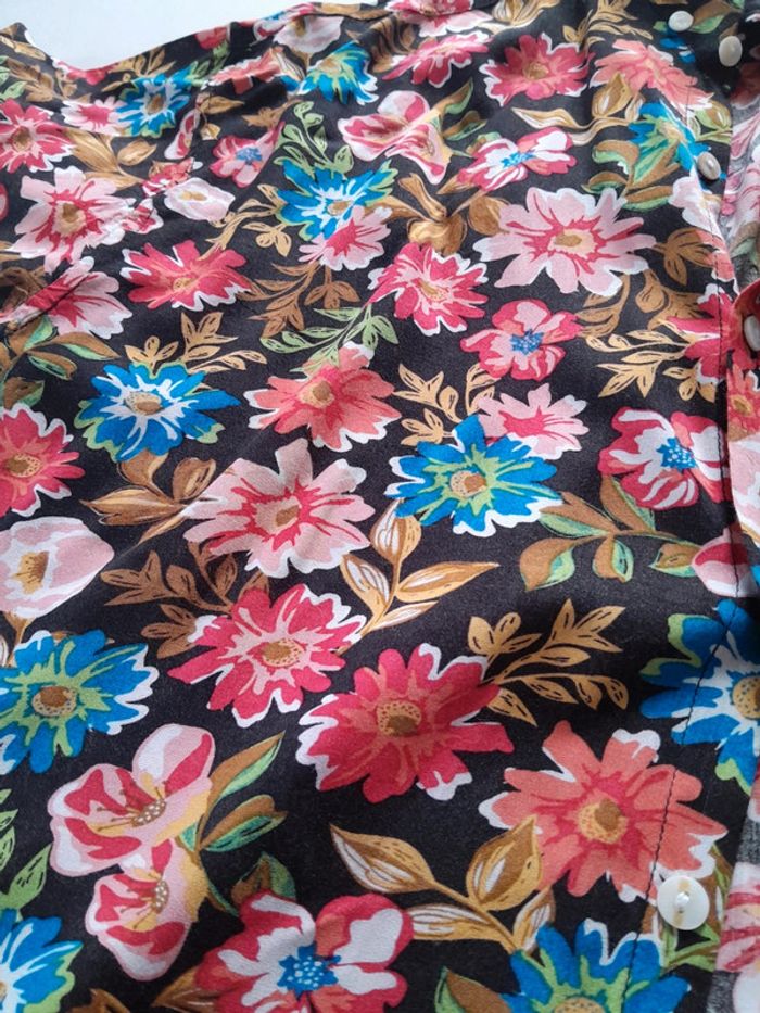 Chemise vintage manche courte fleurie wing Wonder woman - photo numéro 11