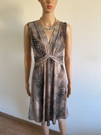 Robe imprimée beige et marron Morgan taille 38 jamais portée