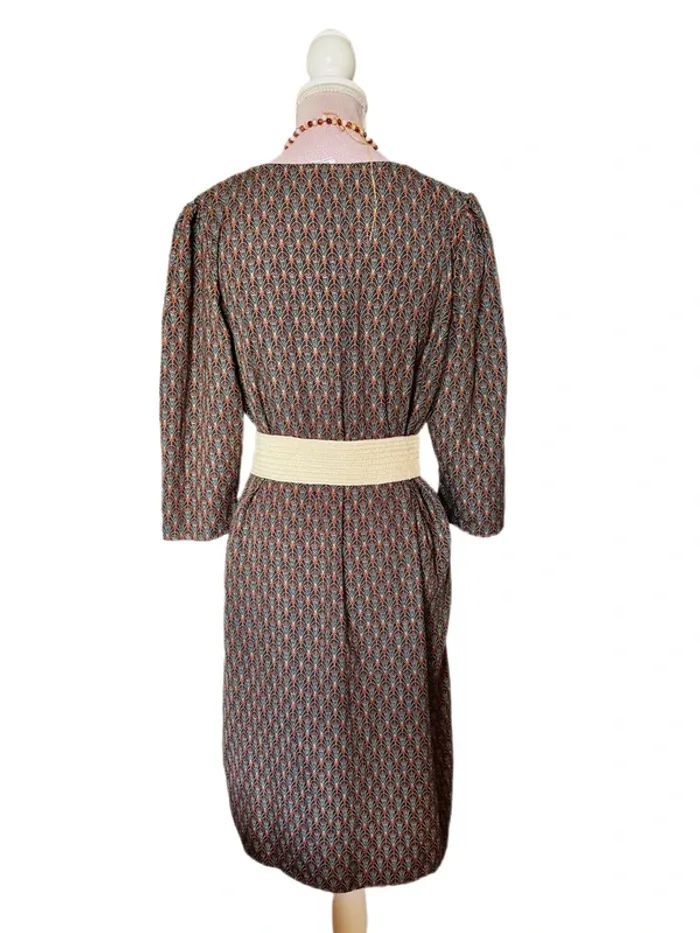 🧡🍂Robe tunique vintage bohème dorée M/38 Boho chic oriental vibes tunic dress🍂🧡 - photo numéro 9