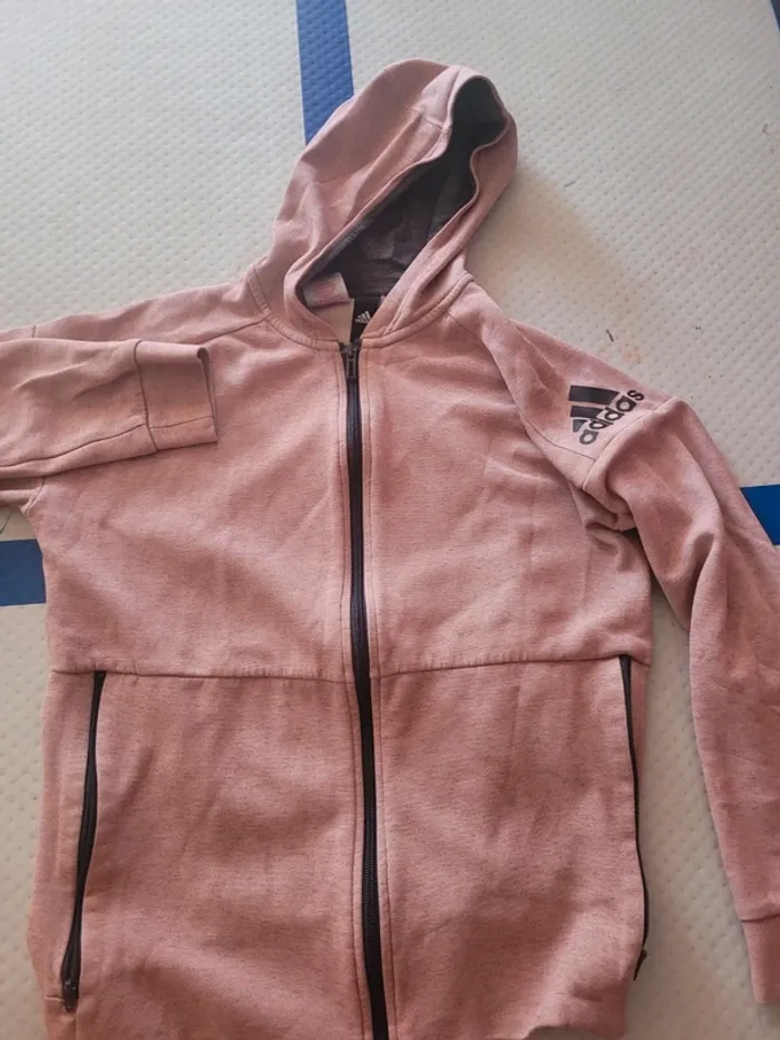 Gilet zip adidas état nickel 14 ans