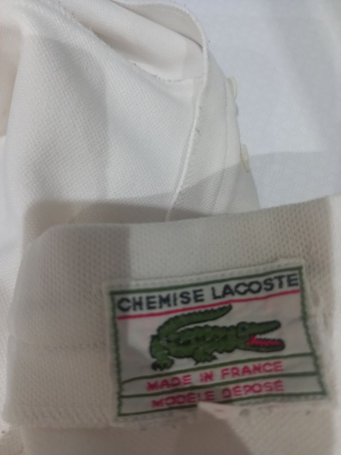 Mini jupe blanche portefeuille Lacoste,  M - photo numéro 8