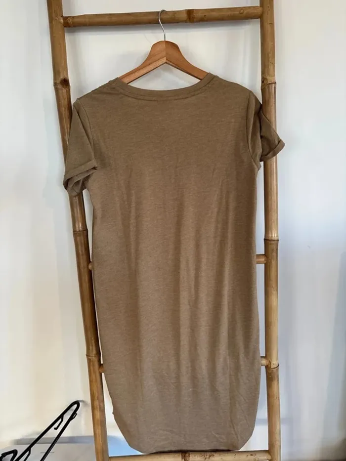 Robe t-shirt marron clair / beige JDY taille XS - photo numéro 2