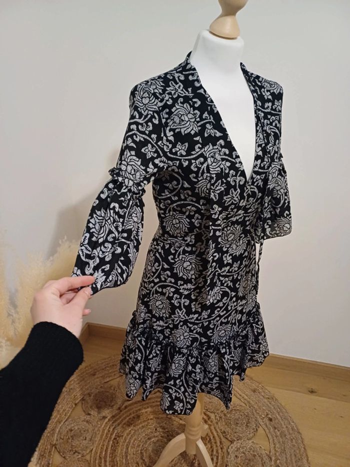 Robe noire chic à motifs Influencer taille S 36 - photo numéro 11