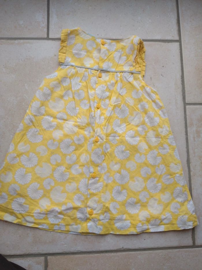 Robe Fille 18 mois Fleurs ou feuilles Obaïbi 100% coton - photo numéro 5