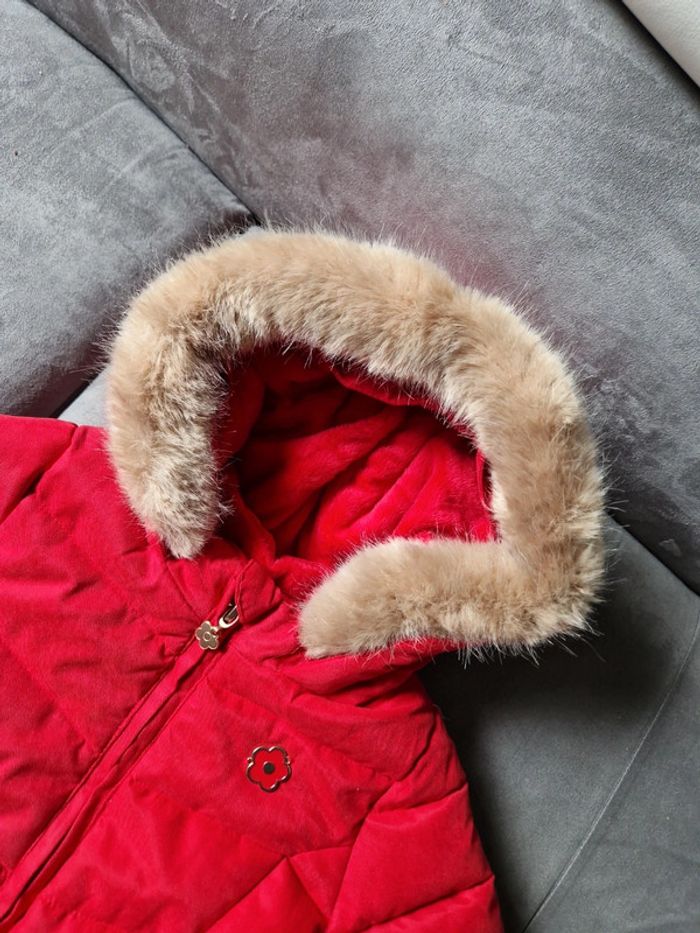 Magnifique veste doudoune rouge chaude 2 ans - photo numéro 3