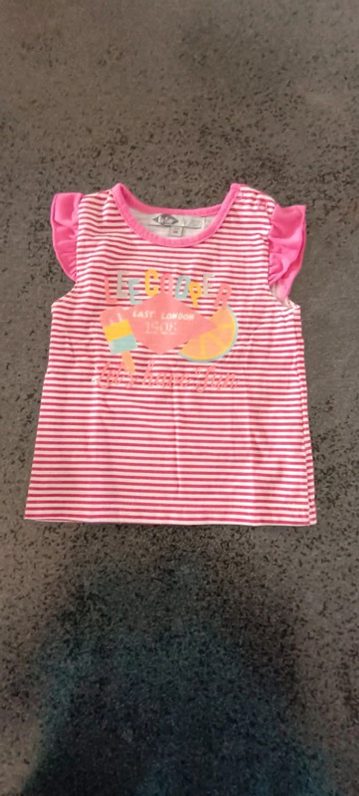 Lot t-shirt fille 6 mois - photo numéro 4
