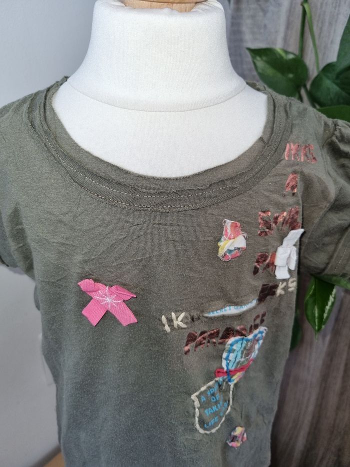 T-shirt IKKS kaki Tbe 4 ans - photo numéro 2