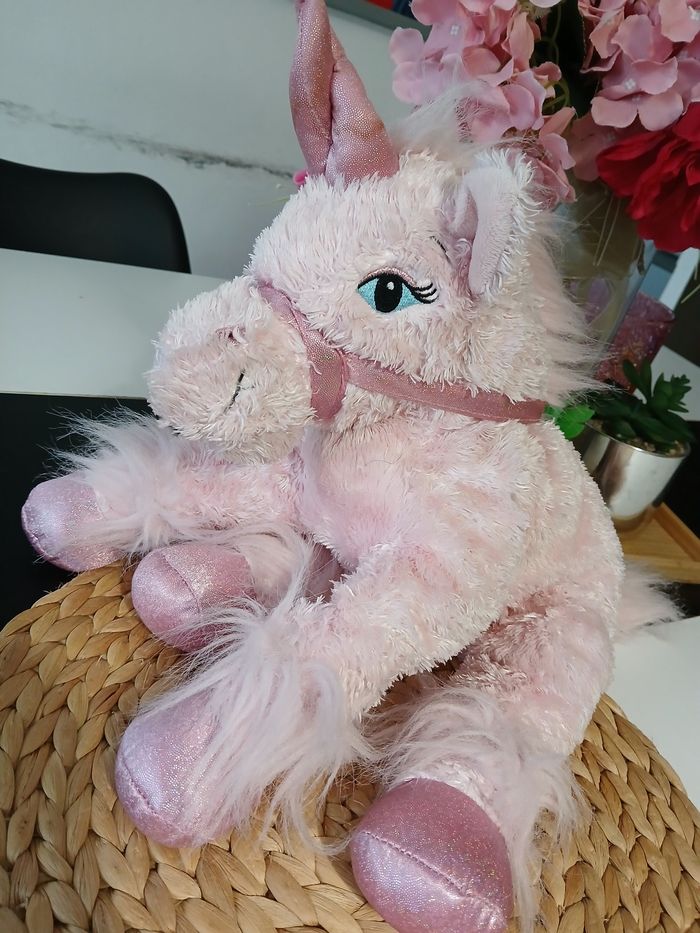 Péluche licorne rose 🌸 - photo numéro 3