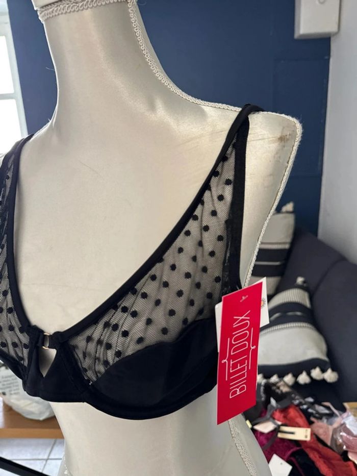 Soutien-gorge noir dentelles 95b - photo numéro 2