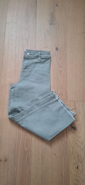 Jeans large vert clair, kiabi, 7 ans