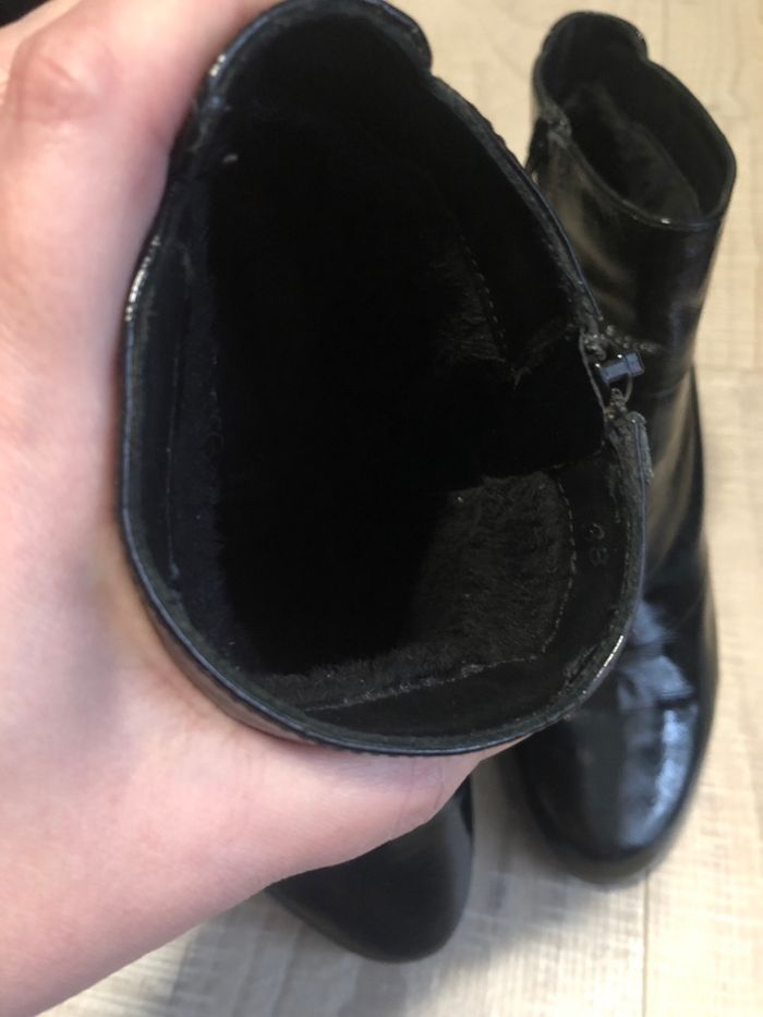 Bottines en cuir laqué - pointure 38 - photo numéro 6