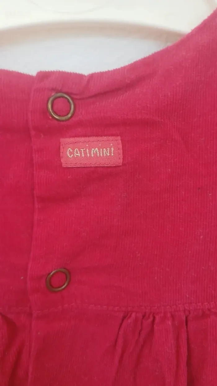 Robe rose catimini 12 mois en très bon état - photo numéro 5